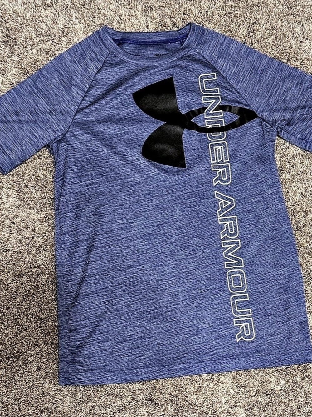 Under Armour UA Tech Big Logo Printed Short-Sleeve T-Shirt Kids Blue